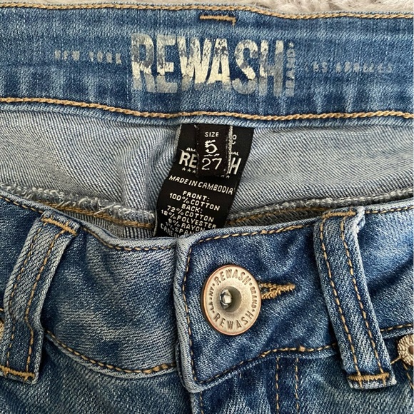 Rewash Light Blue Denim Ripped Jeans size 5 - Picture 4 of 4